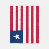 Vlag van Liberia Fleece Deken (Voorkant)