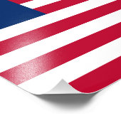 Vlag van Liberia Foto Afdruk (Hoek)