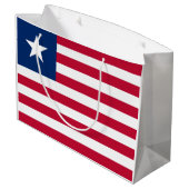Vlag van Liberia Groot Cadeauzakje (Achterkant Gekanteld)