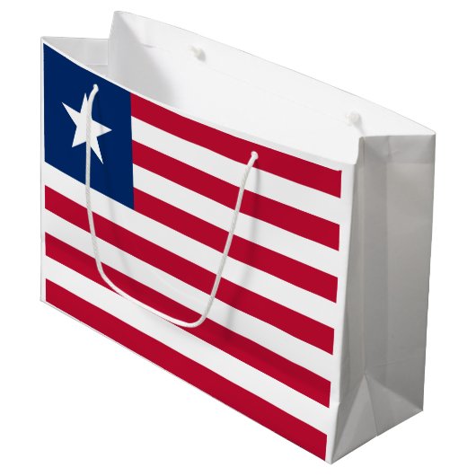Vlag van Liberia Groot Cadeauzakje (Voorkant Gekanteld)