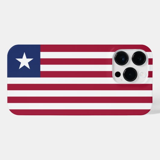 Vlag van Liberia iPhone Hoesje (Achterkant horizontaal)