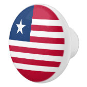 Vlag van Liberia Keramische Knop (Rechts)