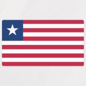 Vlag van Liberia Labels (Design 1)