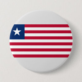 Vlag van Liberia (Liberia) Ronde Button 7,6 Cm