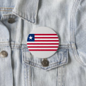 Vlag van Liberia (Liberia) Ronde Button 7,6 Cm (In situ)