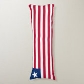 Vlag van Liberia Lichaamskussen (Voorkant Verticaal)