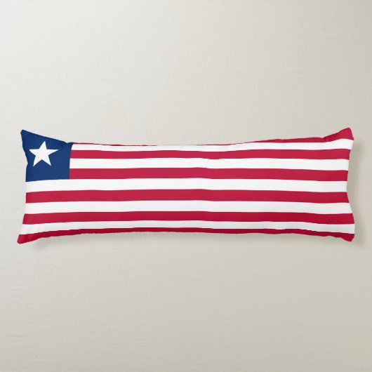Vlag van Liberia Lichaamskussen (Voorkant)