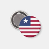 Vlag van Liberia Magneet (Voorkant / Achterkant)