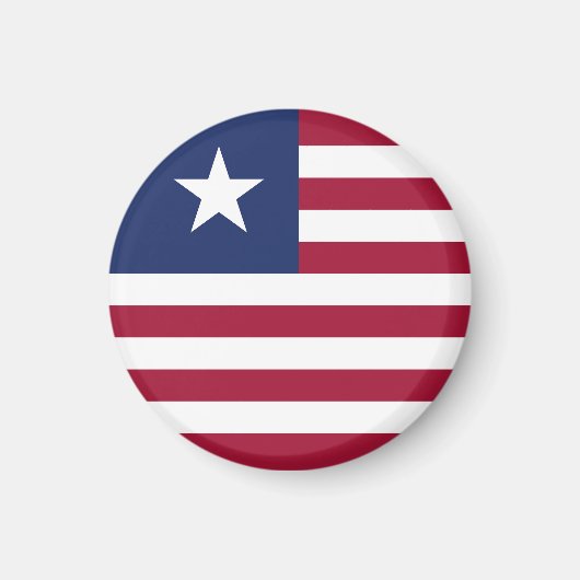 Vlag van Liberia Magneet (Voorkant)