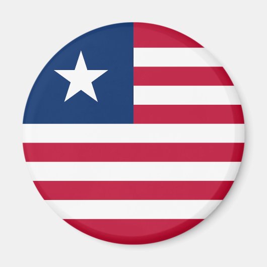Vlag van Liberia Magneet (Voorkant)