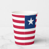 Vlag van Liberia Papieren Bekers (Rechts)