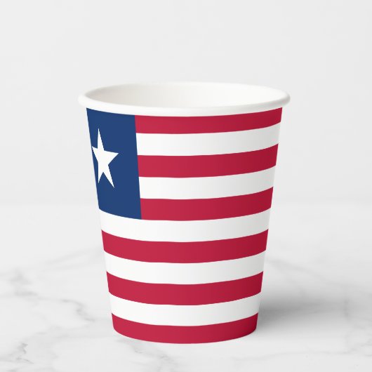 Vlag van Liberia Papieren Bekers (Voorkant)