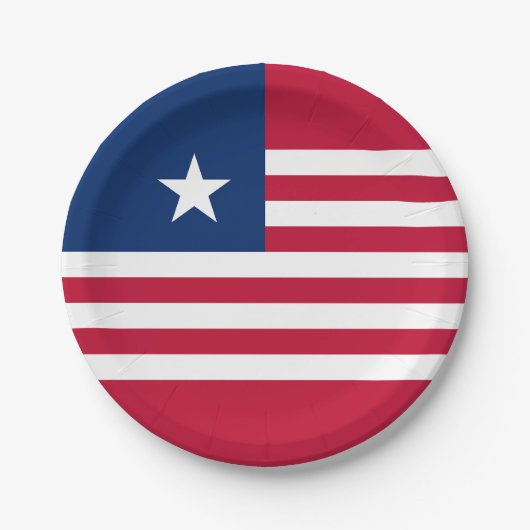 Vlag van Liberia Papieren Bordje (Voorkant)