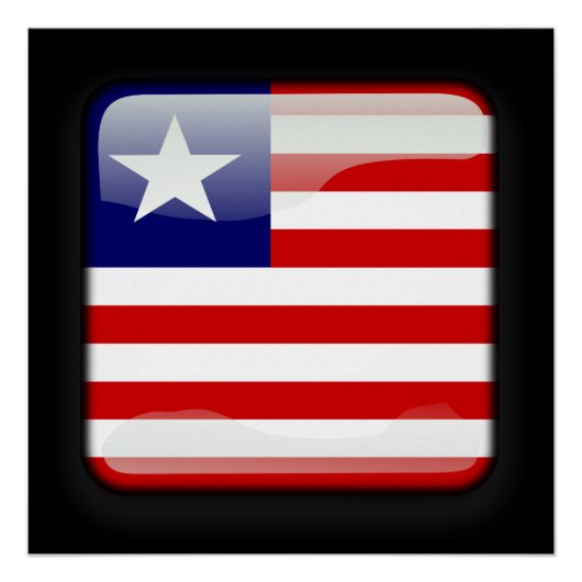 Vlag van Liberia Perfect Poster (Voorkant)