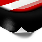 Vlag van Liberia Perfect Poster (Hoek)