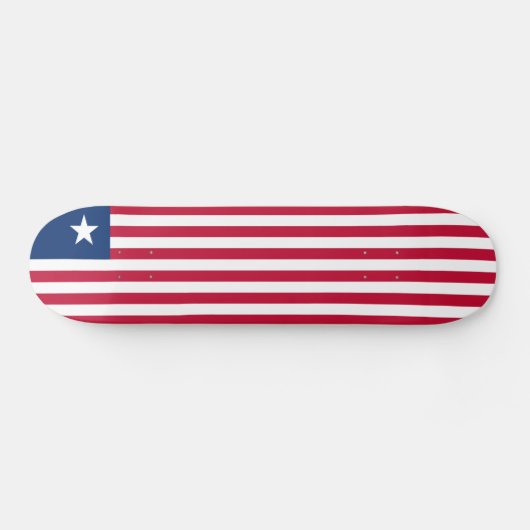 Vlag van Liberia Persoonlijk Skateboard (Horizontaal)