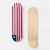 Vlag van Liberia Persoonlijk Skateboard (Voorkant)