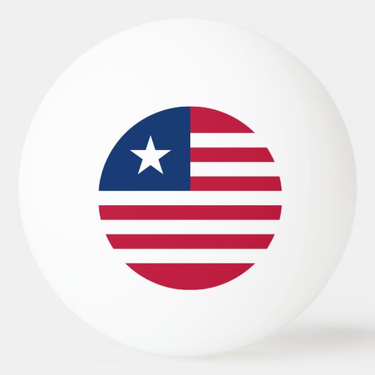 Vlag van Liberia Pingpongbal (Voorkant)