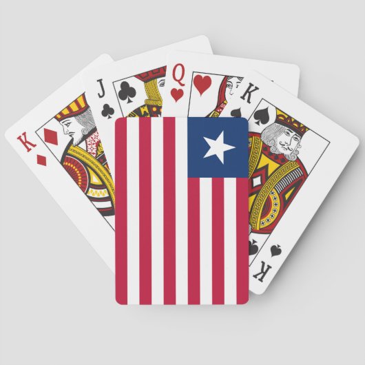 Vlag van Liberia Pokerkaarten (Achterkant)