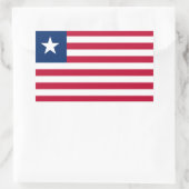 Vlag van Liberia Rechthoekige Sticker (Tas)
