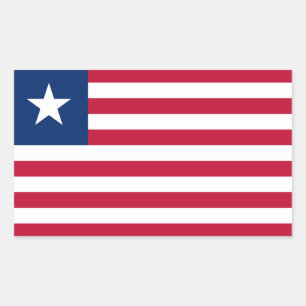 Vlag van Liberia Rechthoekige Sticker