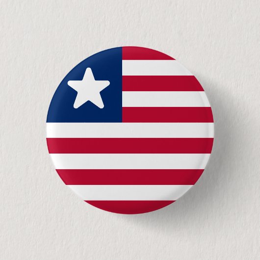 Vlag van Liberia Ronde Button 3,2 Cm (Voorkant)
