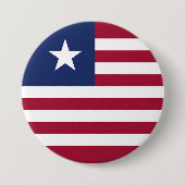 Vlag van Liberia Ronde Button 7,6 Cm (Voorkant)