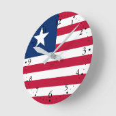 Vlag van Liberia Ronde Klok (Hoek)