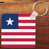 Vlag van Liberia Sleutelhanger (Achterkant)