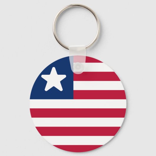 Vlag van Liberia Sleutelhanger (Voorkant)
