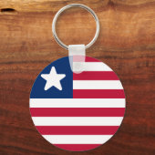 Vlag van Liberia Sleutelhanger (Voorkant)