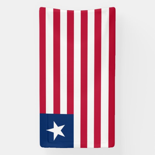Vlag van Liberia Spandoek (Verticaal)