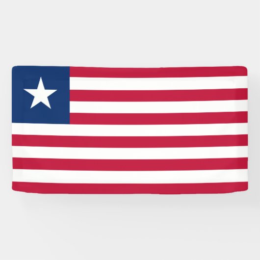 Vlag van Liberia Spandoek (Horizontaal)