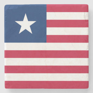 Vlag van Liberia Stenen Onderzetter
