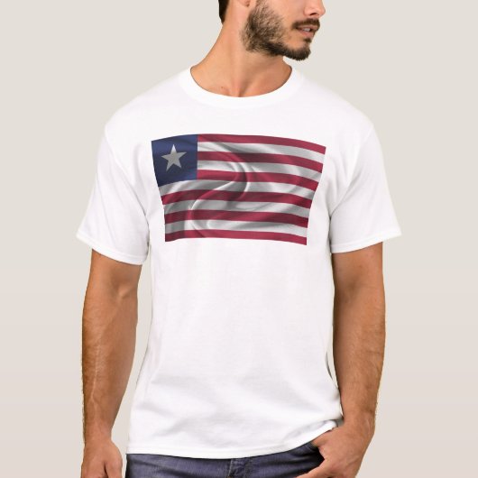 Vlag van Liberia T-shirt (Voorkant)