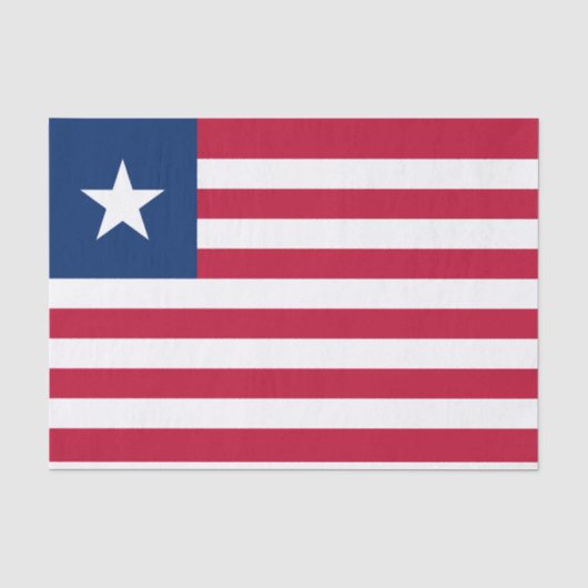 Vlag van Liberia Tissuepapier (Voorkant)