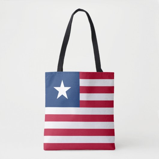 Vlag van Liberia Tote Bag (Voorkant)