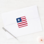 Vlag van Liberia Vierkante Sticker (Envelop)