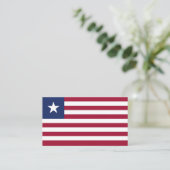 Vlag van Liberia Visitekaartje (Staand voorkant)