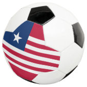 Vlag van Liberia Voetbal (Drie kwart)