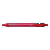 Vlag van Liberia Zwarte Inkt Pen (Achterkant)