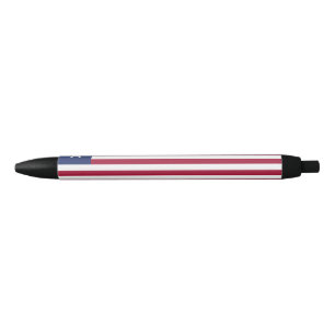 Vlag van Liberia Zwarte Inkt Pen