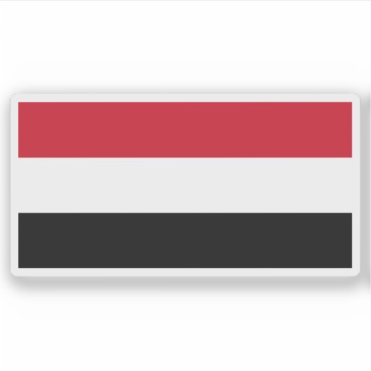 Vlag van Libië (1969-1972) Sticker (Voorkant)