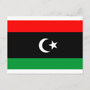 Vlag van Libië Briefkaart