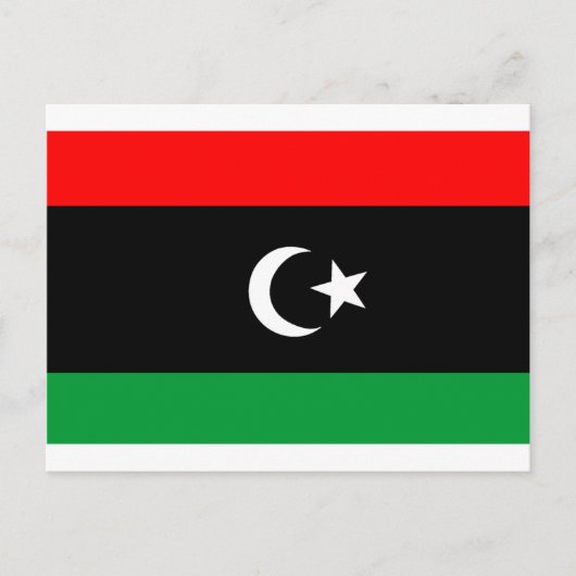 Vlag van Libië Briefkaart (Voorkant)