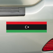Vlag van Libië Bumpersticker (Op auto)