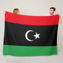 Vlag van Libië Fleece Deken