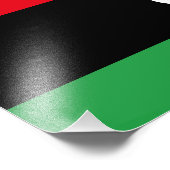 Vlag van Libië Foto Afdruk (Hoek)