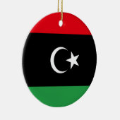 Vlag van Libië Keramisch Ornament (Rechts)