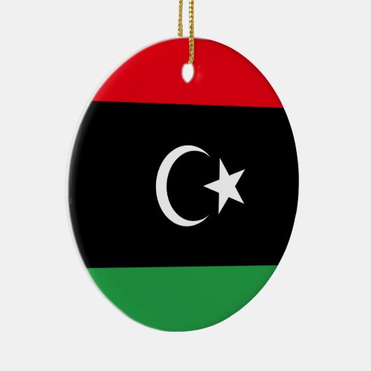 Vlag van Libië Keramisch Ornament (Rechts)